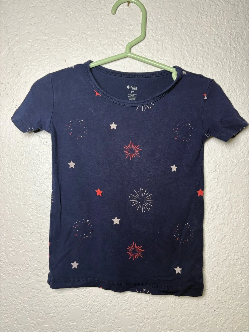 Kyte Baby Fireworks Retired Print Shorties Lounge Set 2T